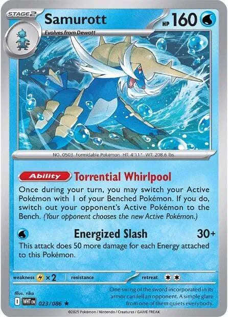 023/086 Samurott Reverse Holo