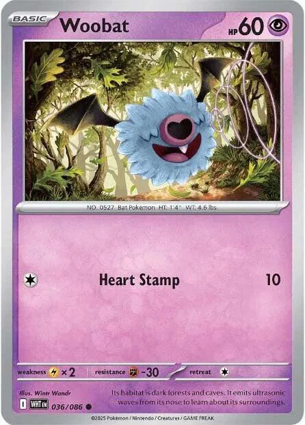 036/086 Woobat Reverse Holo