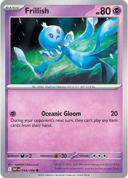 044/086 Frillish Reverse Holo