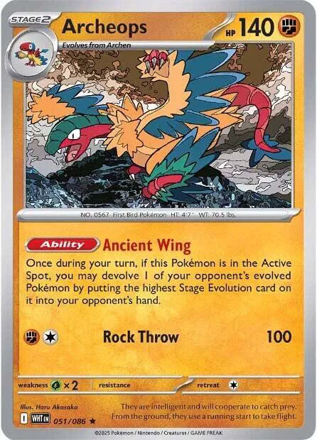 051/086 Archeops Holofoil