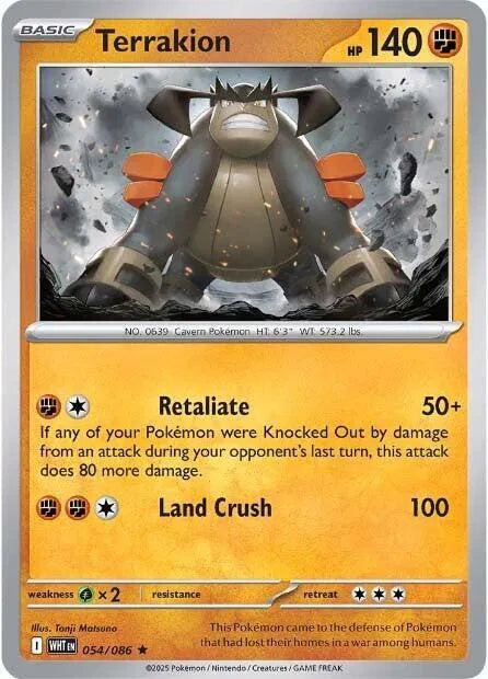 054/086 Terrakion Holofoil