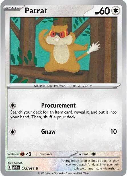 072/086 Patrat Reverse Holo