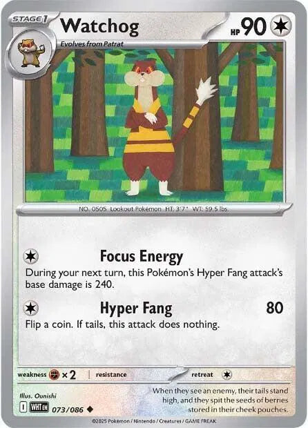 073/086 Watchog Reverse Holo