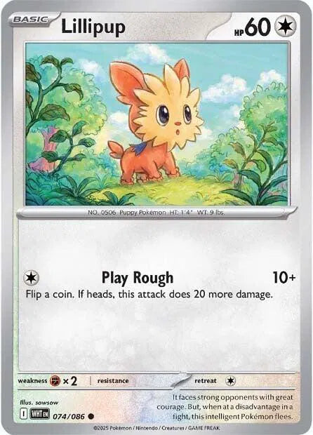 074/086 Lillipup Reverse Holo