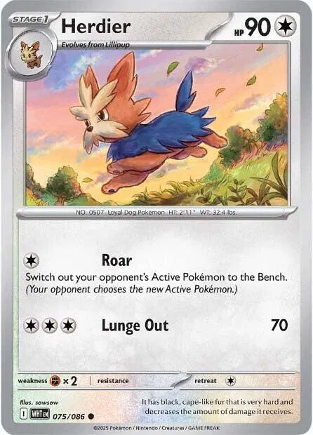 075/086 Herdier Reverse Holo