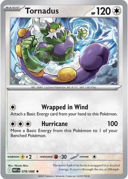 078/086 Tornadus Reverse Holo