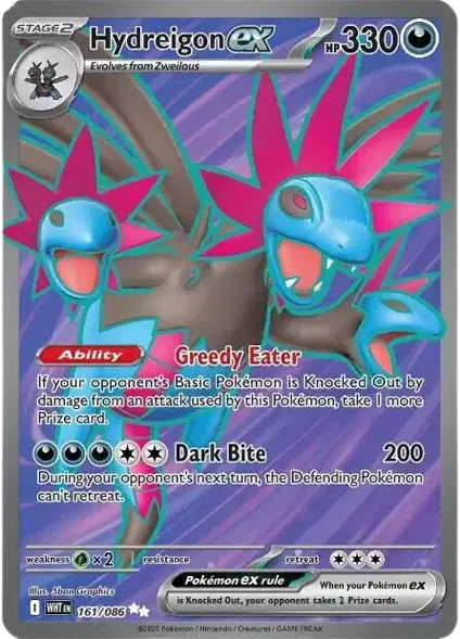 161/086 Hydreigon EX - White Flare