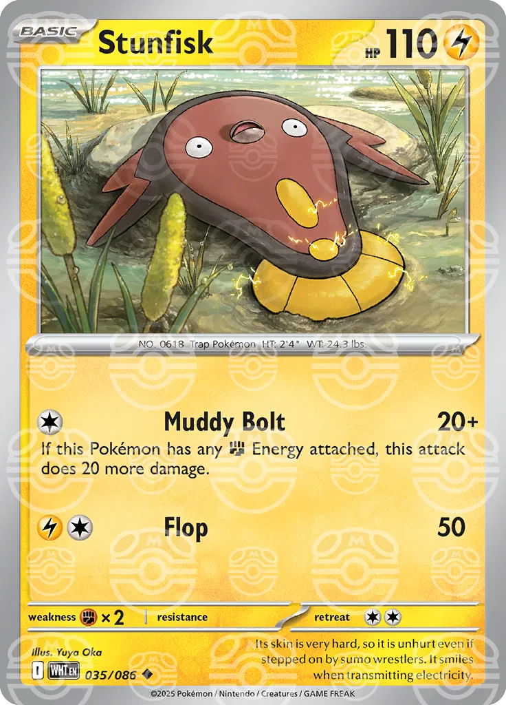 035/086 Stunfisk Master Ball - White Flare