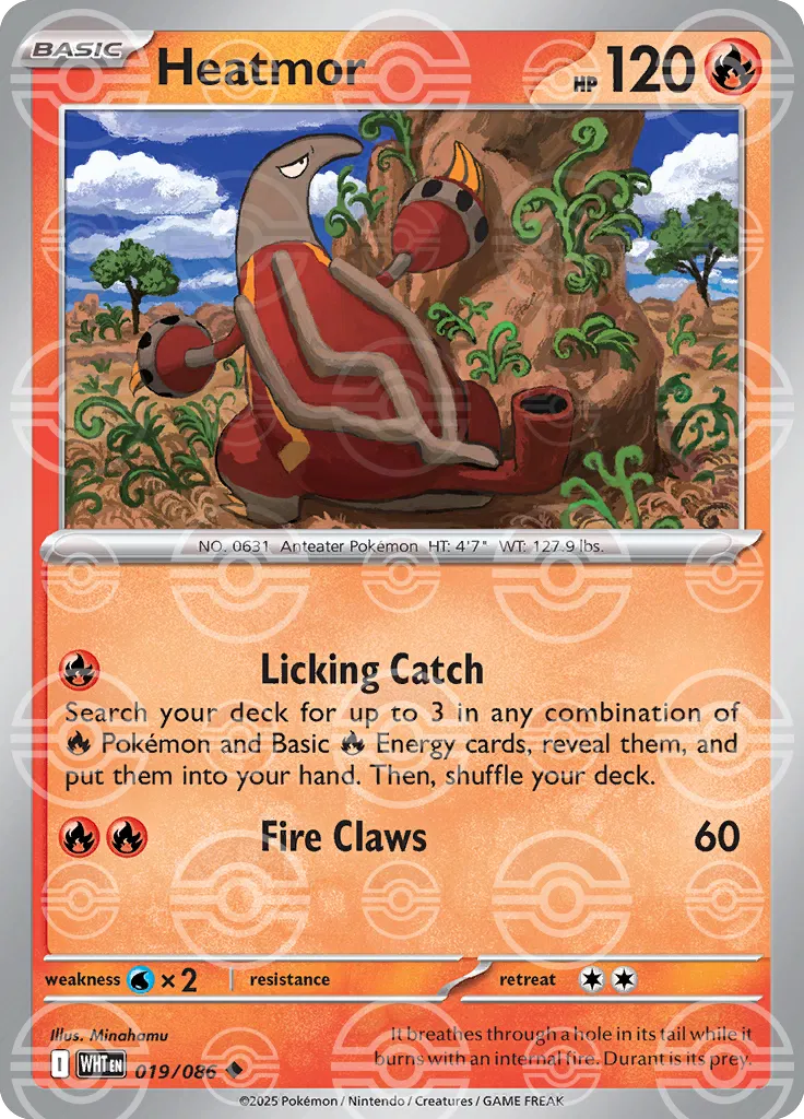 019/086 Heatmor Poke Ball