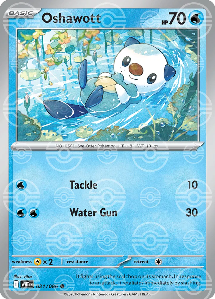 021/086 Oshawott Poke Ball