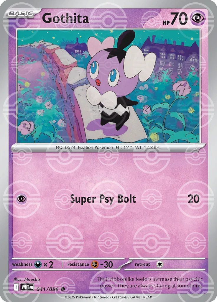 041/086 Gothita Poke Ball - White Flare