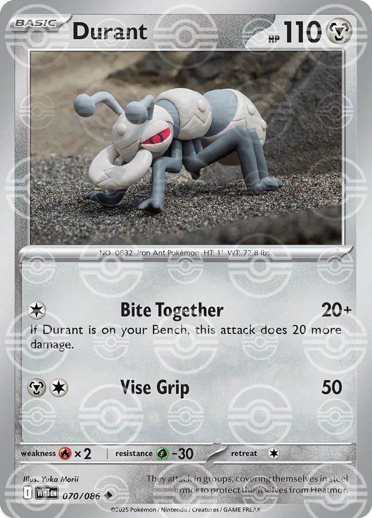 070/086 Durant Poke Ball - White Flare