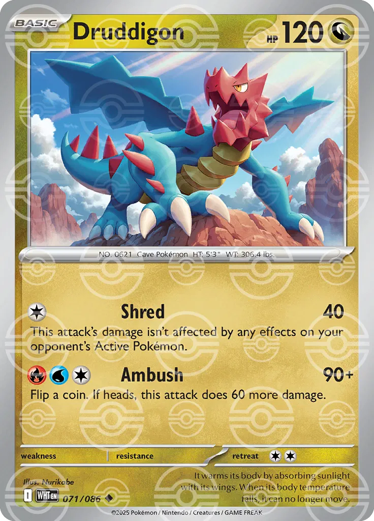 071/086 Druddigon Poke Ball