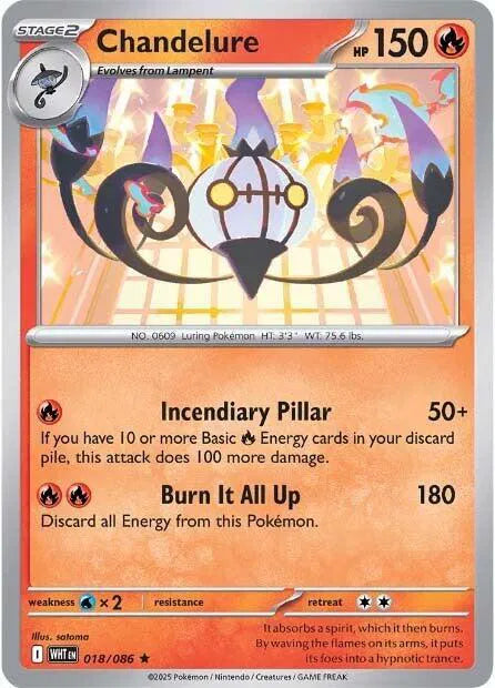 018/086 Chandelure Reverse Holo