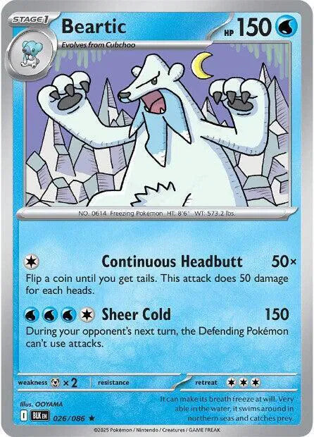 026/086 Beartic Holofoil