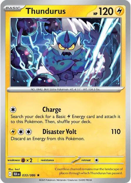 033/086 Thundurus Holofoil