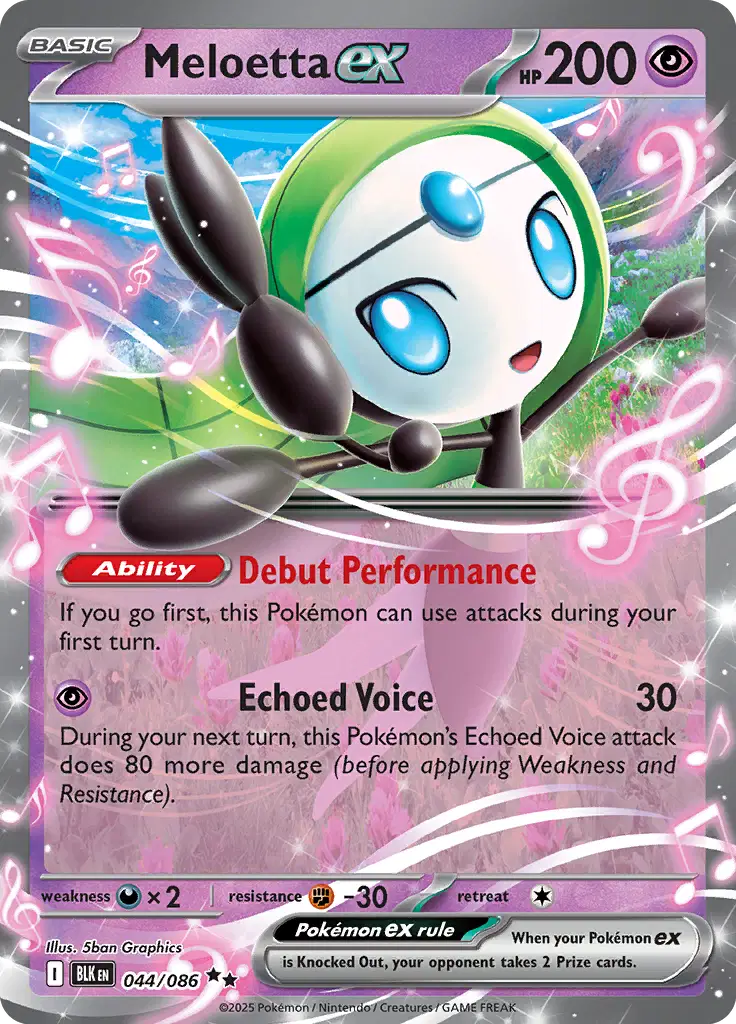 044/086 Meloetta EX - Black Bolt