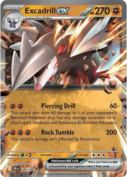 046/086 Excadrill EX - Black Bolt