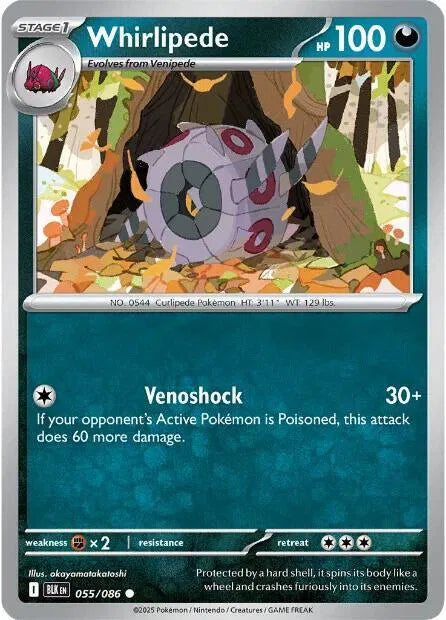 055/086 Whirlipede Reverse Holo