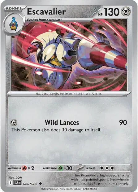 060/086 Escavalier Reverse Holo