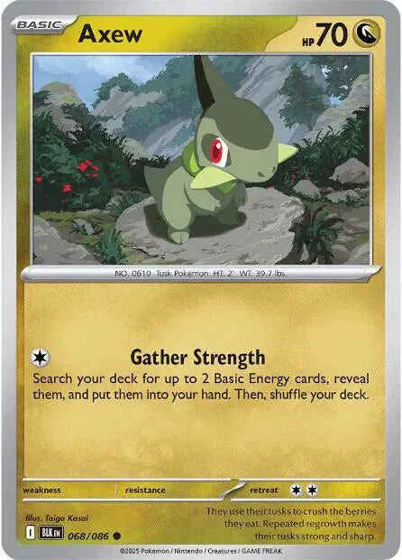 068/086 Axew Reverse Holo