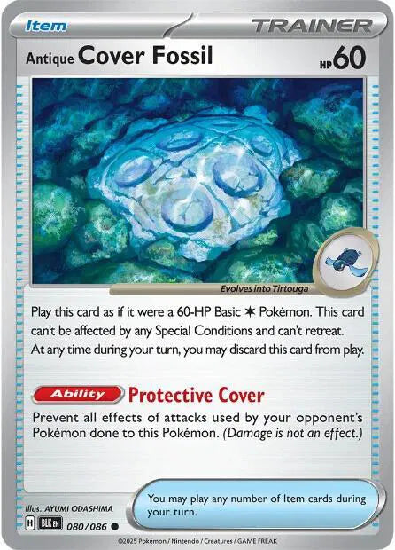 080/086 Antique Cover Fossil Reverse Holo