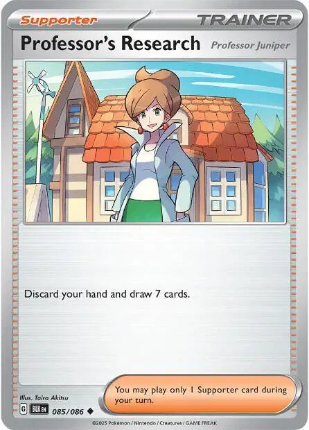085/086 Professor's Research Reverse Holo - Black Bolt