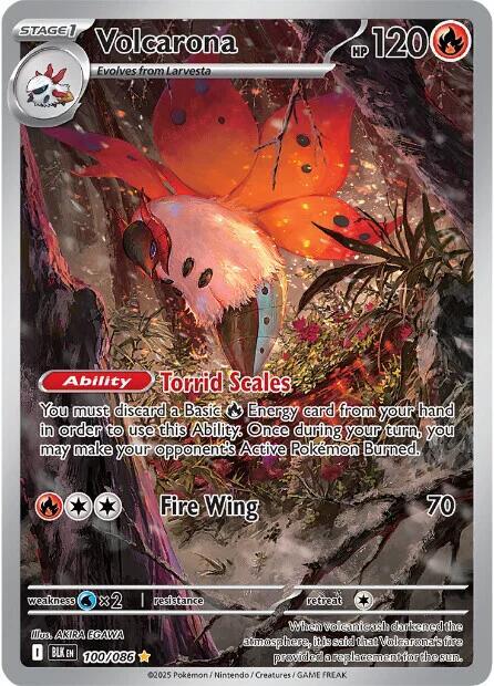 100/086 Volcarona - Black Bolt