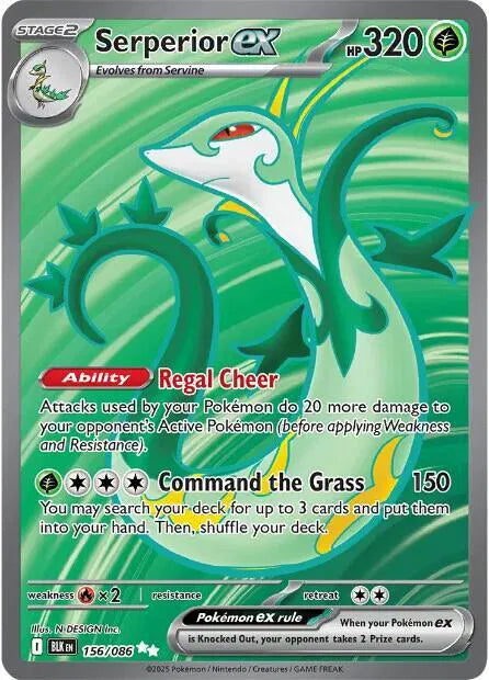 156/086 Serperior EX - Black Bolt