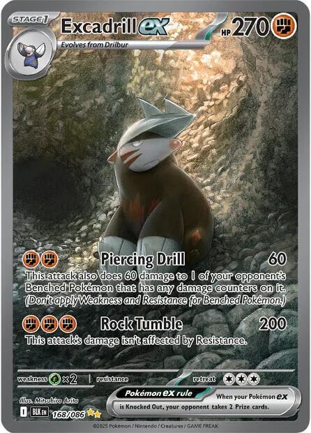 168/086 Excadrill EX - Black Bolt