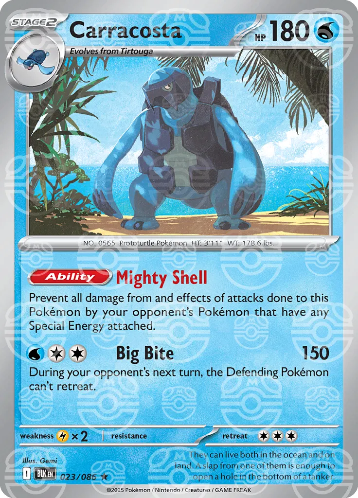023/086 Carracosta Master Ball - Black Bolt Special Set