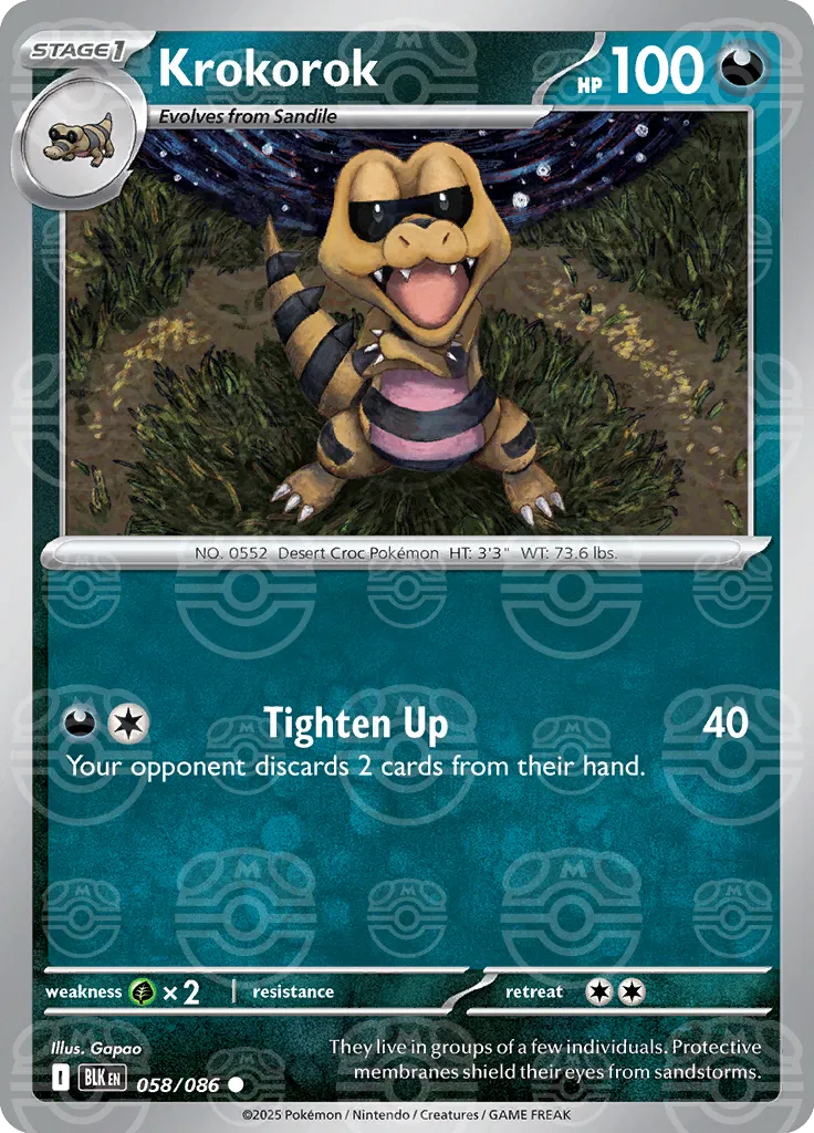 058/086 Krokorok Master Ball