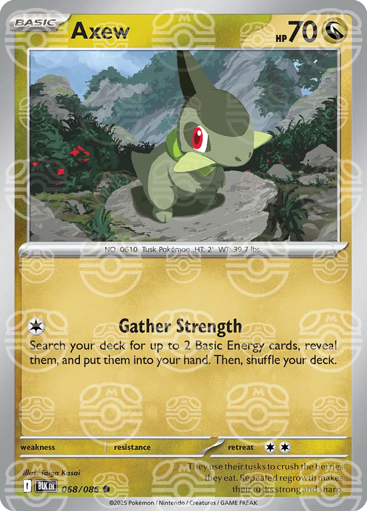 068/086 Axew Master Ball