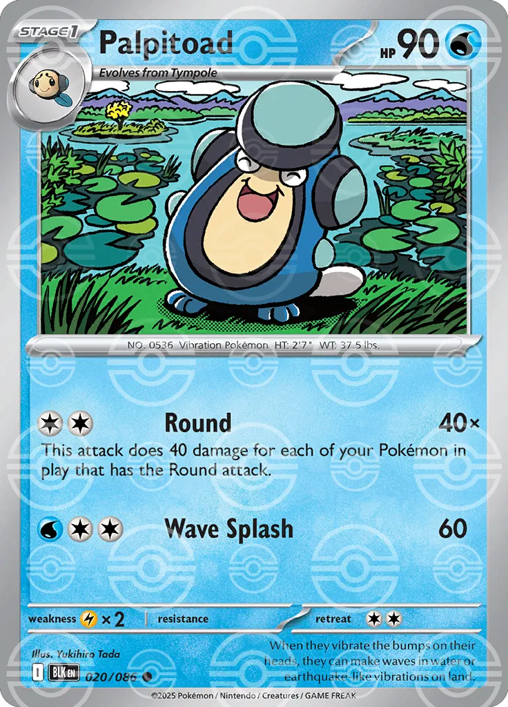 020/086 Palpitoad Poke Ball