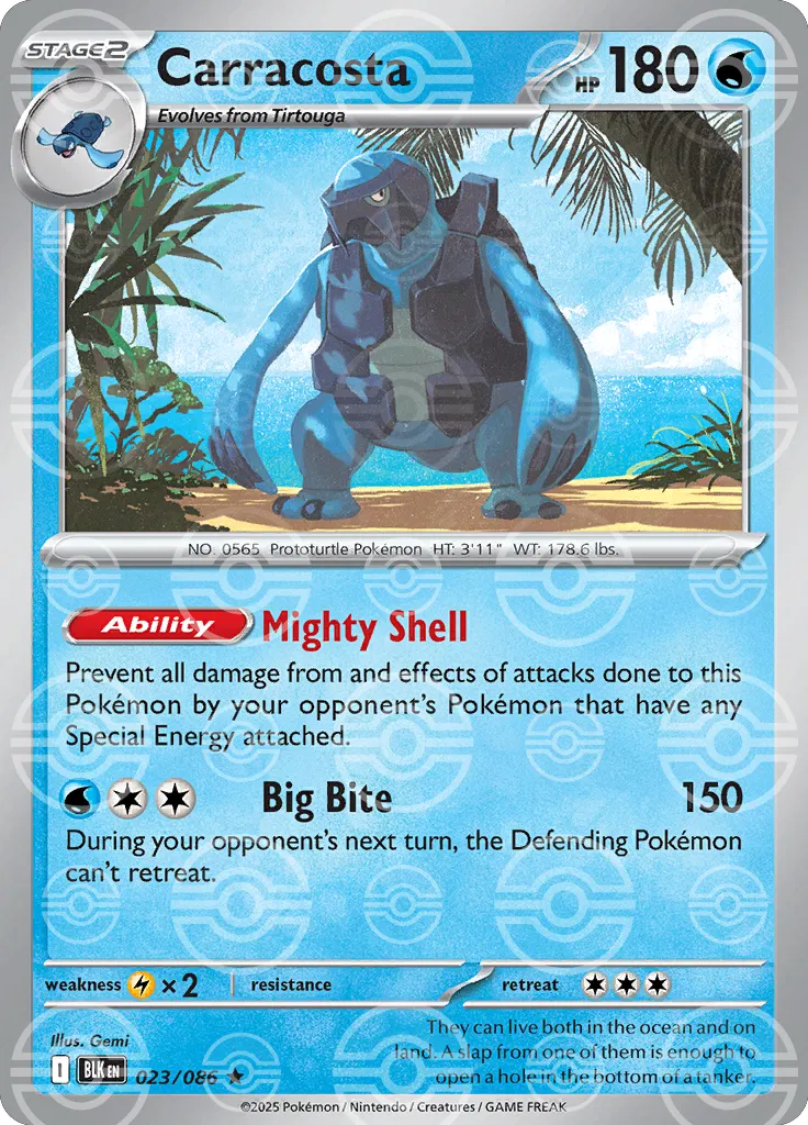 023/086 Carracosta Poke Ball - Black Bolt Special Set