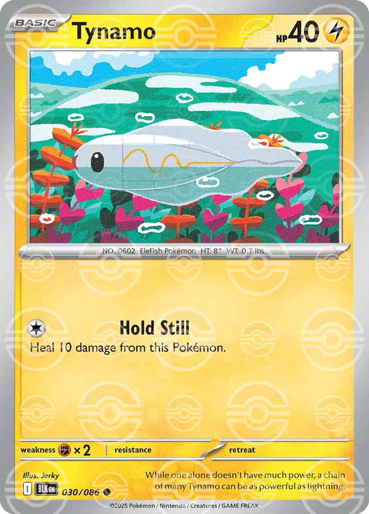030/086 Tynamo Poke Ball - Blak Bolt