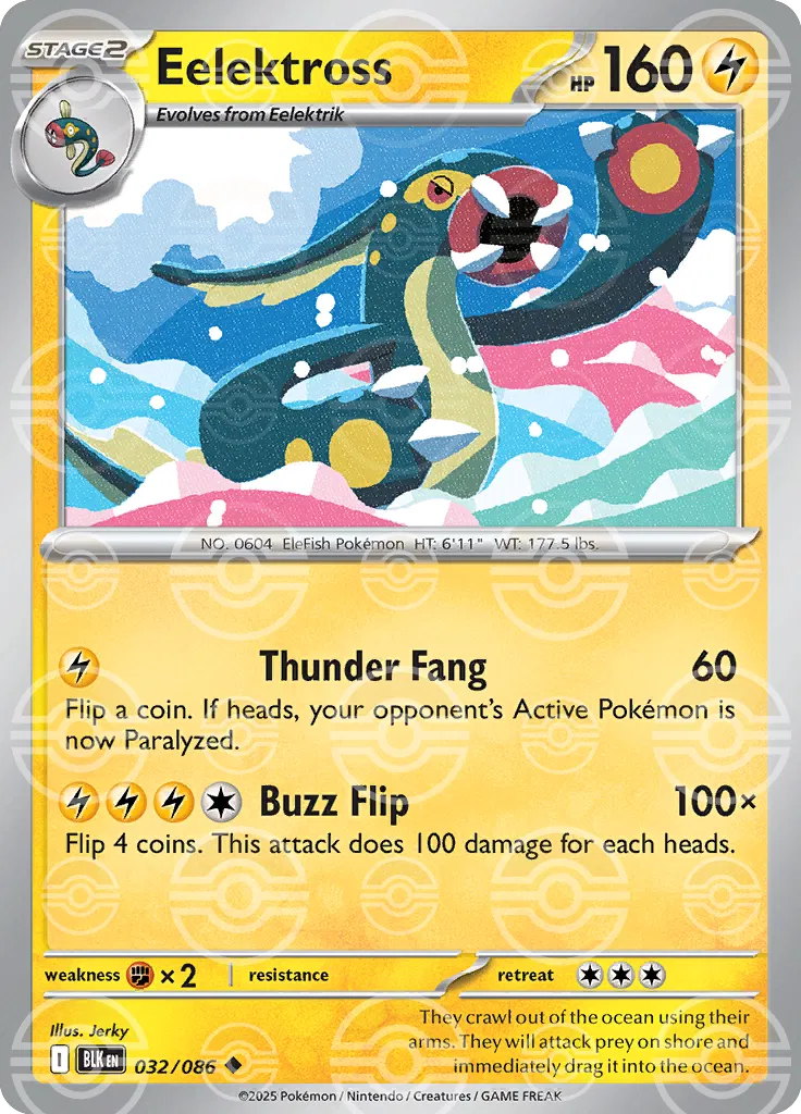 032/086 Eelektross Poke Ball