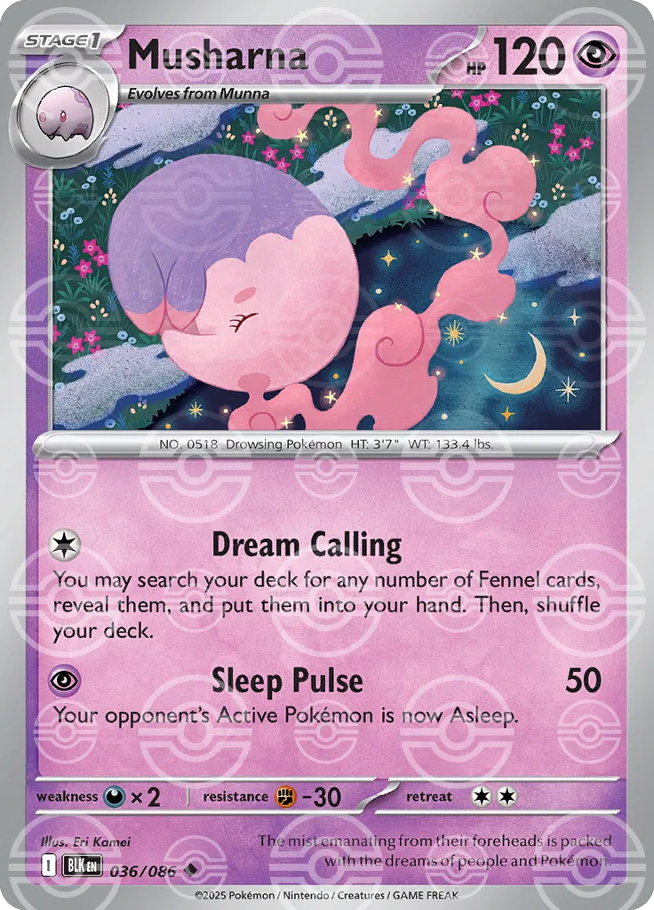 036/086 Musharna Poke Ball