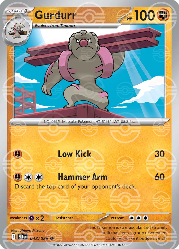 048/086 Gurdurr Poke Ball