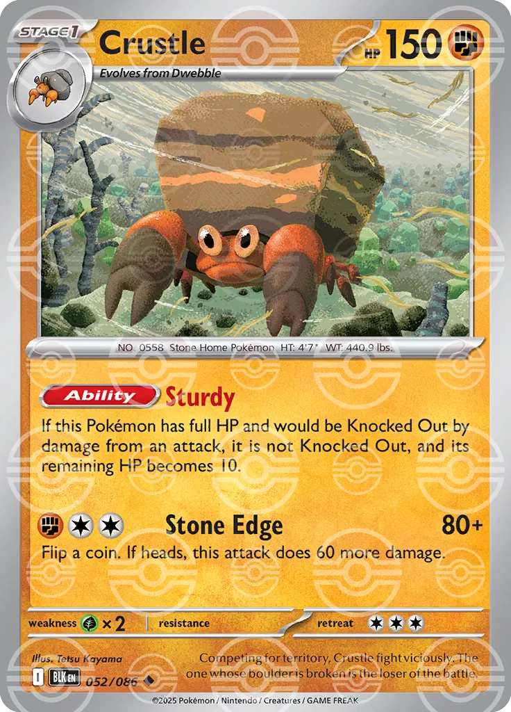 052/086 Crustle Poke Ball