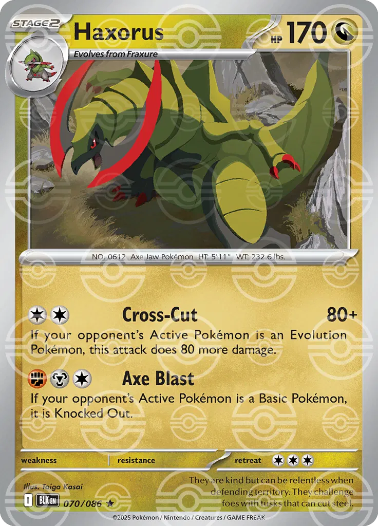 070/086 Haxorus Poke Ball