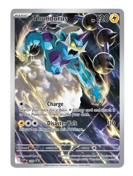 SVP 209 Thundurus - SVP Black Star Promo