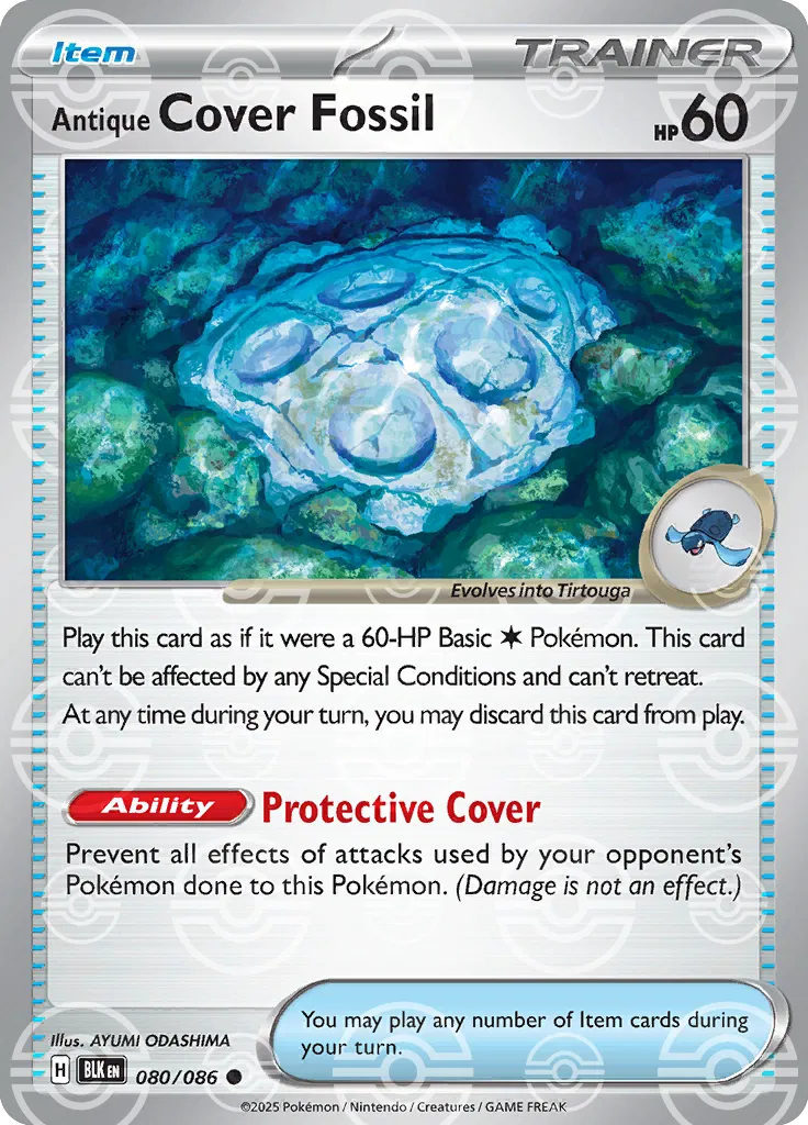 080/086 Antique Cover Fossil Poke Ball