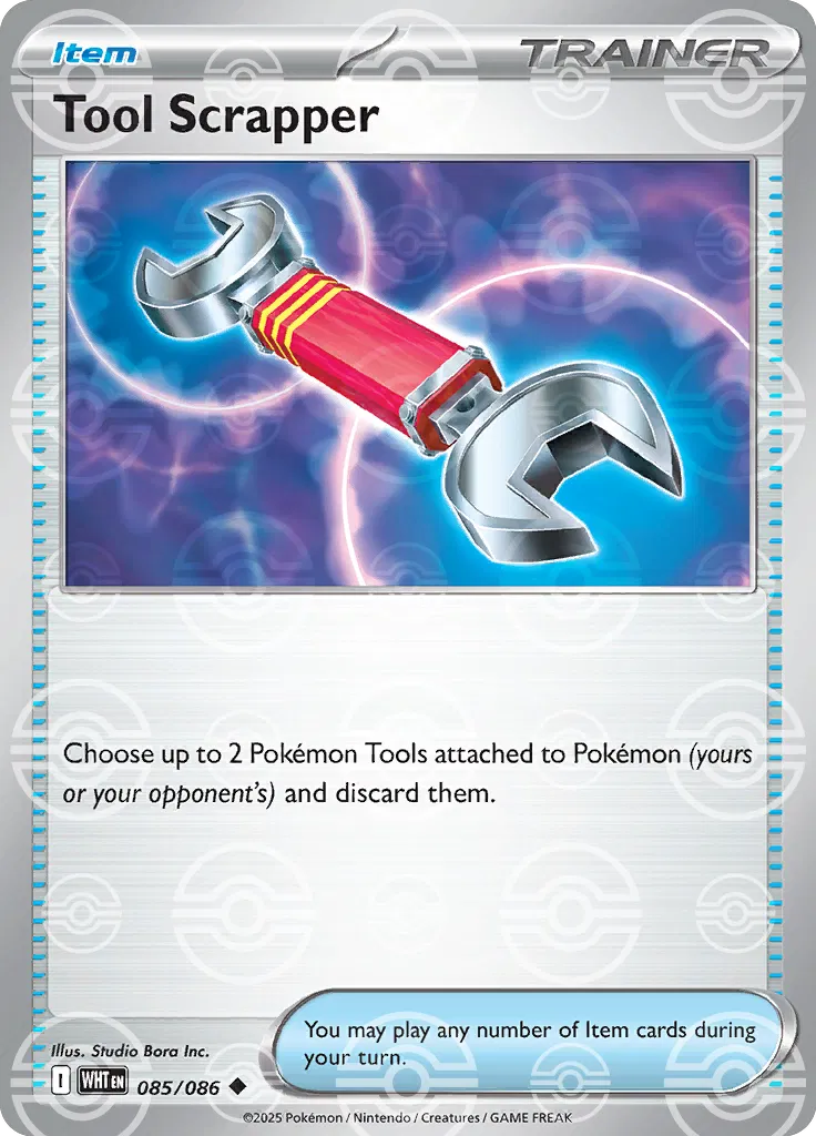 085/086 Tool Scrapper Poke Ball - White Flare