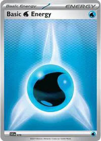 SVE 019 Basic Water Energy Reverse Holo - White Flare