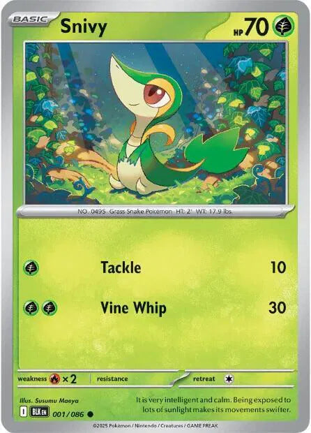 001/086 Snivy (Tinsel Holo) - Black Bolt