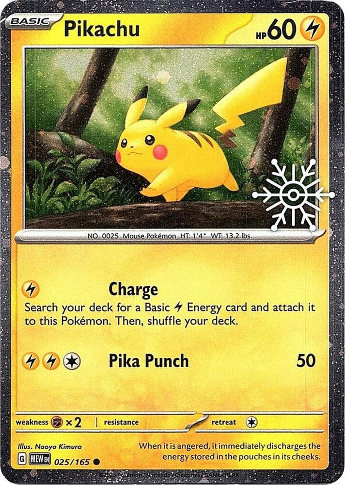 025/165 Pikachu (Holiday Calendar)