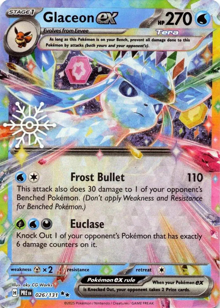 026/131 Glaceon EX (Holiday Calendar)