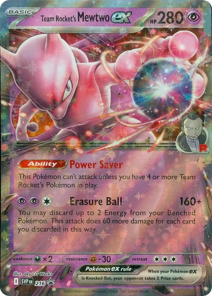SVP 216 Team Rocket's Mewtwo EX