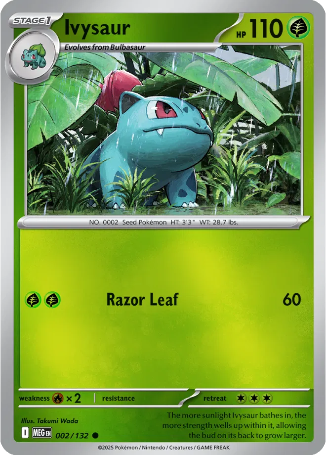002/132 Ivysaur Reverse Holo